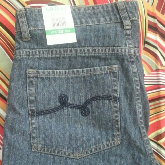 LRG 80's Style Striped Jeans~Unisex - Picture 4 of 5